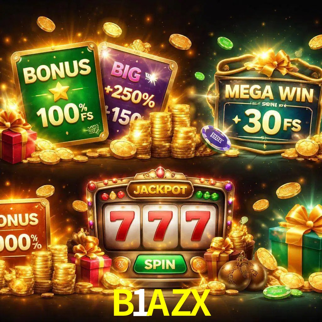 Tipos de bonos B1AZX incluyendo recompensas de bienvenida y promociones continuas